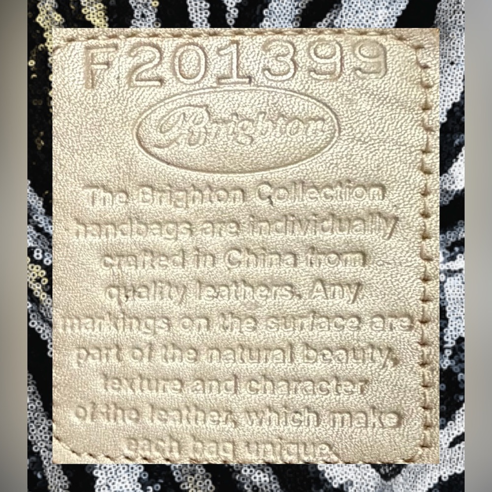 Brighton Frances Bag Wallet Dust Bag Box Croc Embossed Leather Rare Masterpiece - Picture 14 of 17